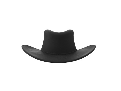 Black Cowboy Hat 3D Модель