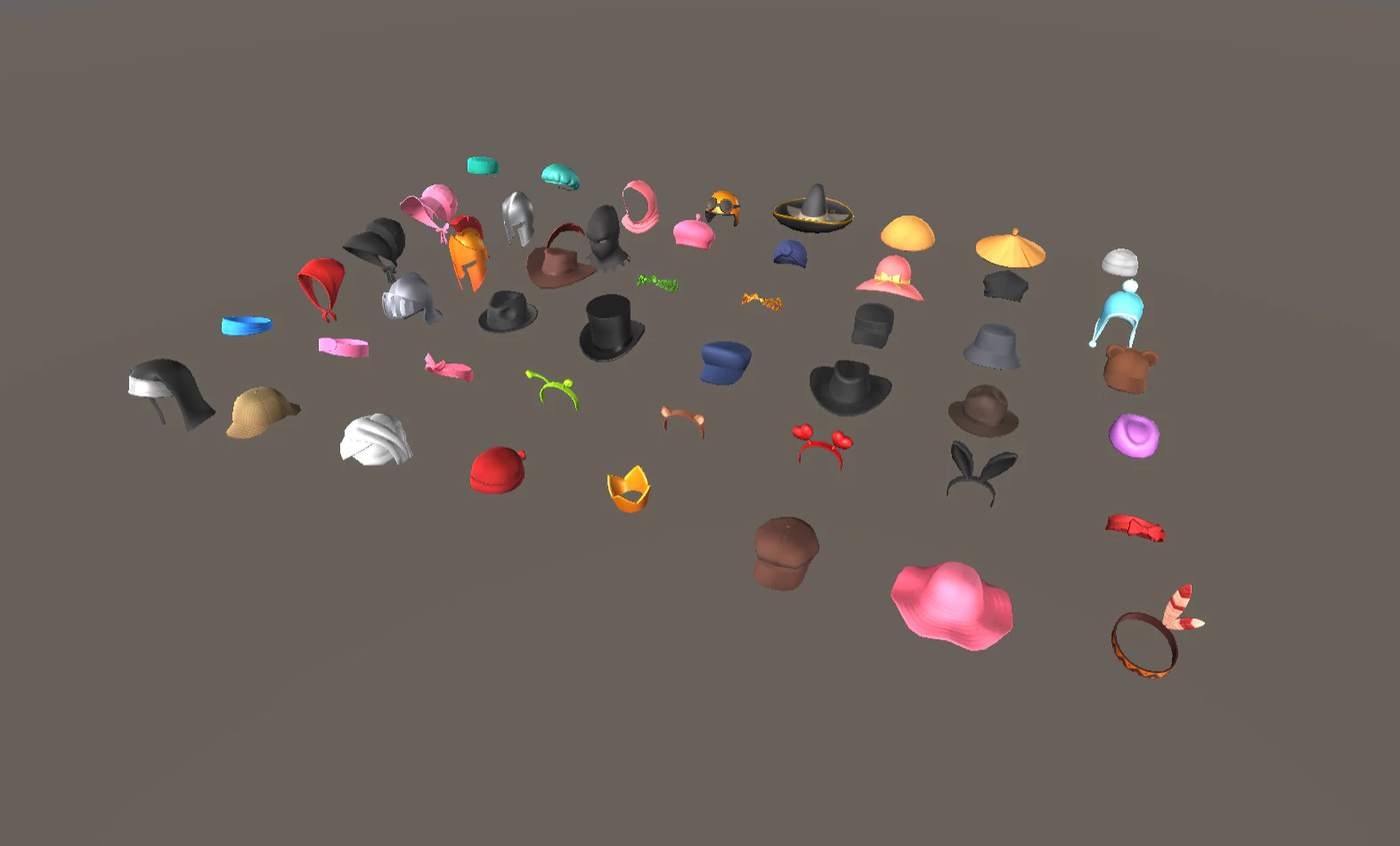 Cartoon Hats Pack Vol 3 3D Model .c4d .max .obj .3ds .fbx .stl .blend