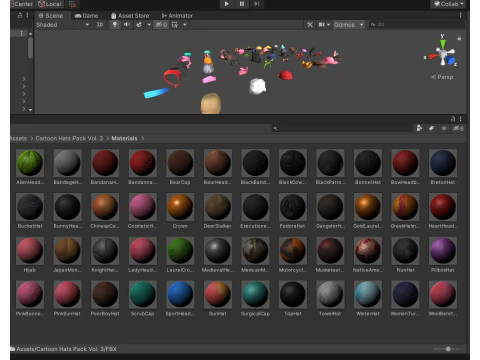 Cartoon Hats Pack Vol 3 3D Model