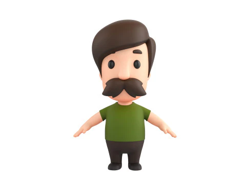 छोटे लोग 001 3D मॉडल