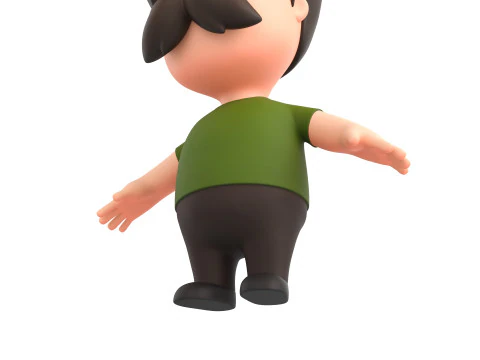 छोटे लोग 001 3D मॉडल