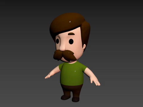 छोटे लोग 001 3D मॉडल