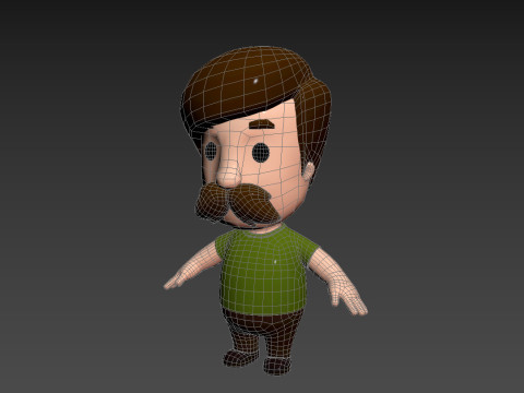 Little People 001 3D Model