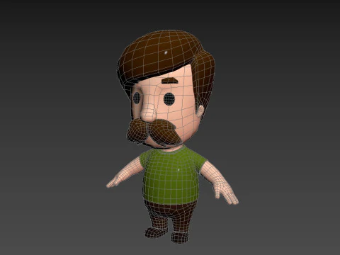 छोटे लोग 001 3D मॉडल