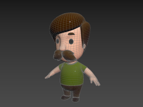 Little People 001 3D Model