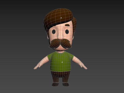 Little People 001 3D Model