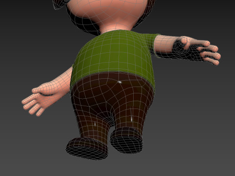 Little People 001 3D Model