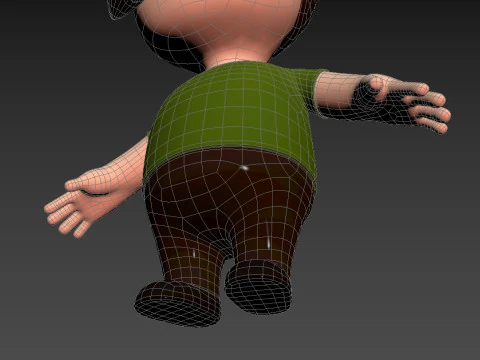 छोटे लोग 001 3D मॉडल