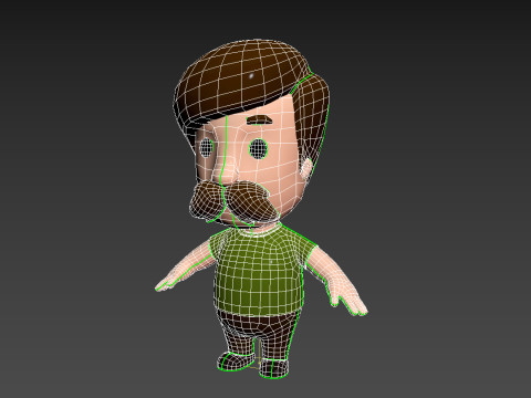 Little People 001 3D Model