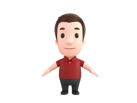 Little People 002 3D Model
