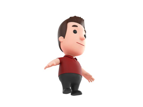 Little People 002 3D Model
