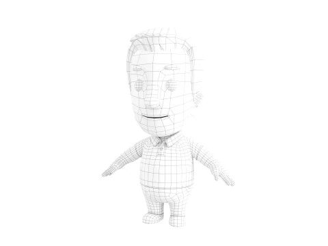Little People 002 3D Model
