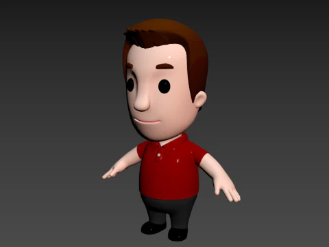 Little People 002 3D Model