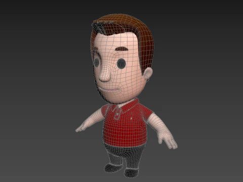 Little People 002 3D Model
