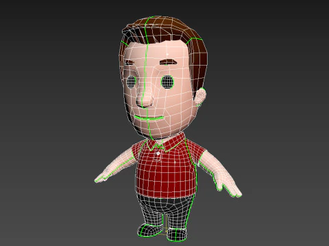 Little People 002 3D Model