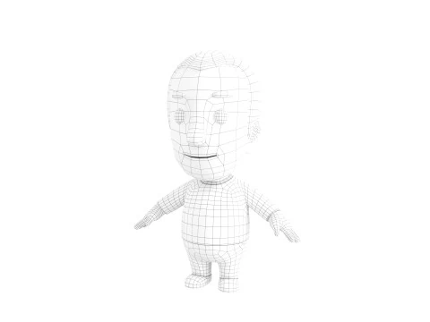 Little People 004 3D Model