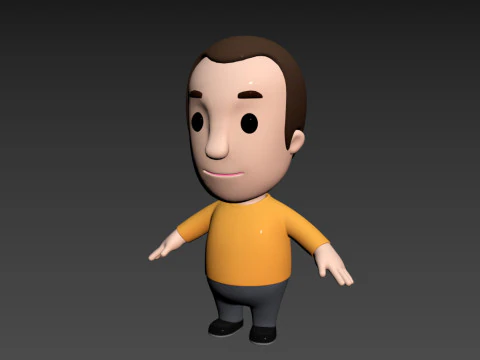 Little People 004 3D Model