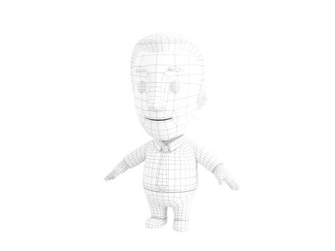Little People 005 3D Model