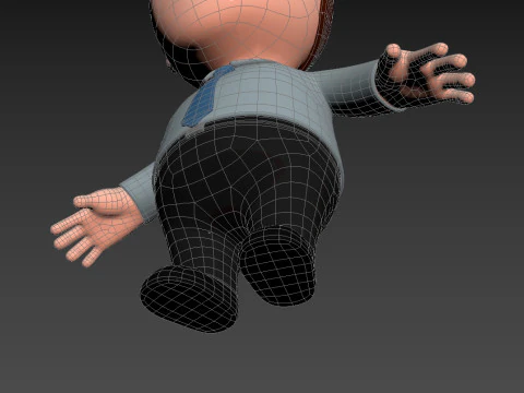 Little People 005 3D Model