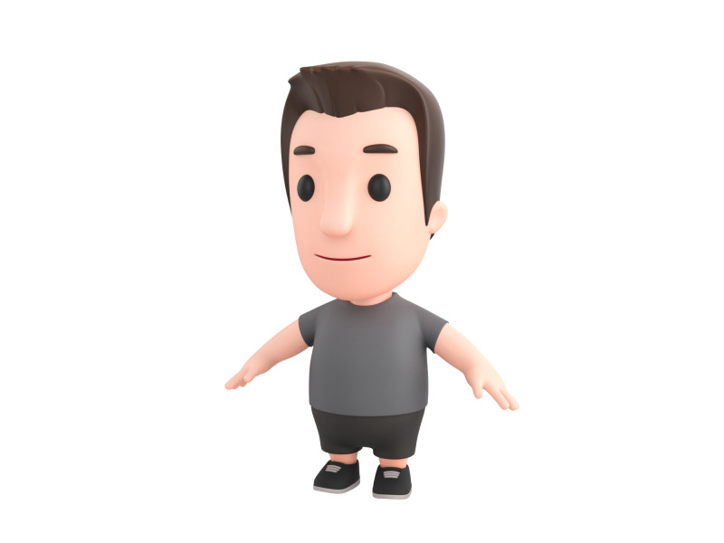 Little People 007 Modello 3D .c4d .max .obj .3ds .fbx .stl .blend