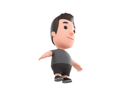 Little People 007 Modello 3D