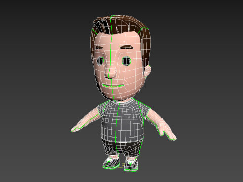 Little People 007 Modello 3D