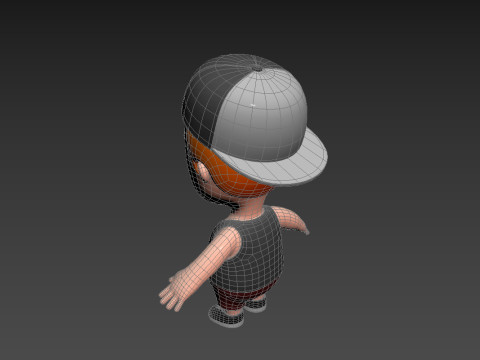 Little People 008 3D Model