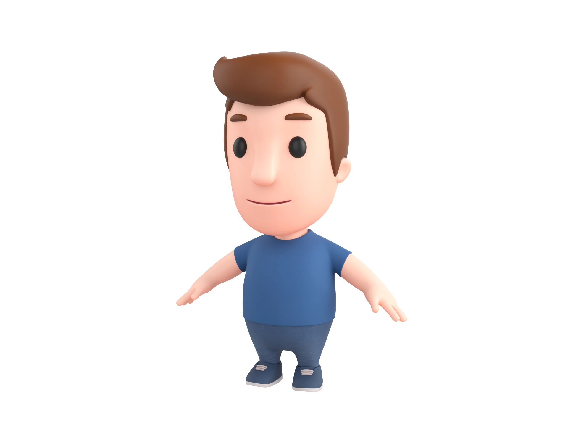 Little People 011 3D Model .c4d .max .obj .3ds .fbx .stl .blend