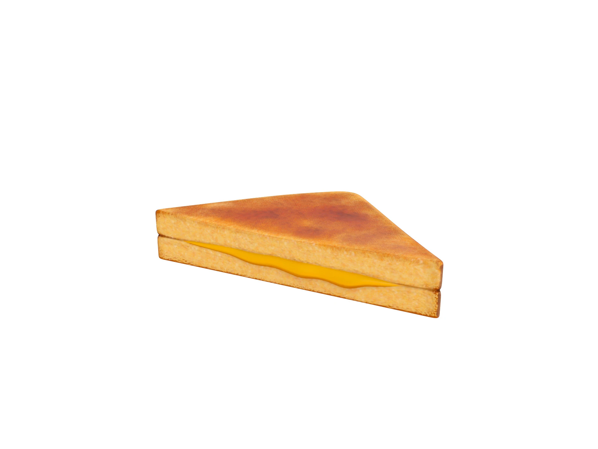 Grilled Cheese Sandwich 3D Model .c4d .max .obj .3ds .fbx .stl .blend 