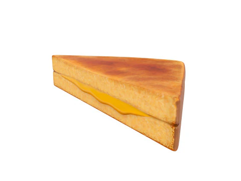 Grilled Cheese Sandwich 3D Model