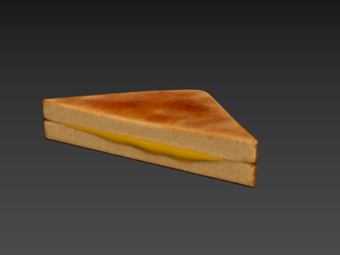 Grilled Cheese Sandwich 3D Модель