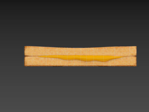 Grilled Cheese Sandwich 3D Model