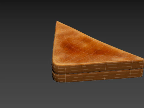 Grilled Cheese Sandwich 3D Model