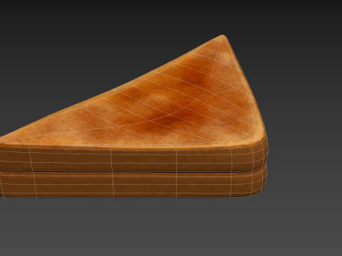 Grilled Cheese Sandwich 3D Model