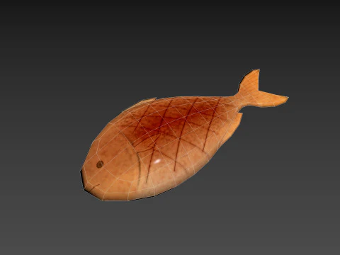 Grilled Fish 3D Model