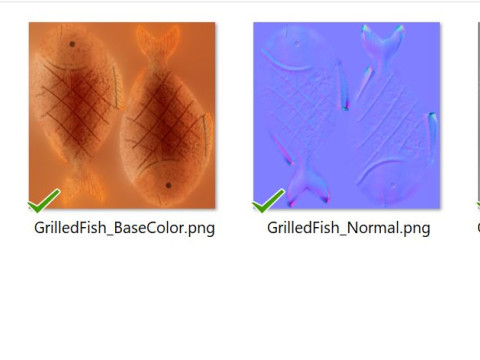 Grilled Fish 3D Модель