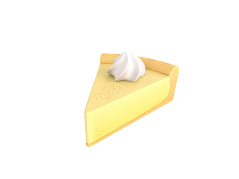 Key Lime Pie 3D मॉडल