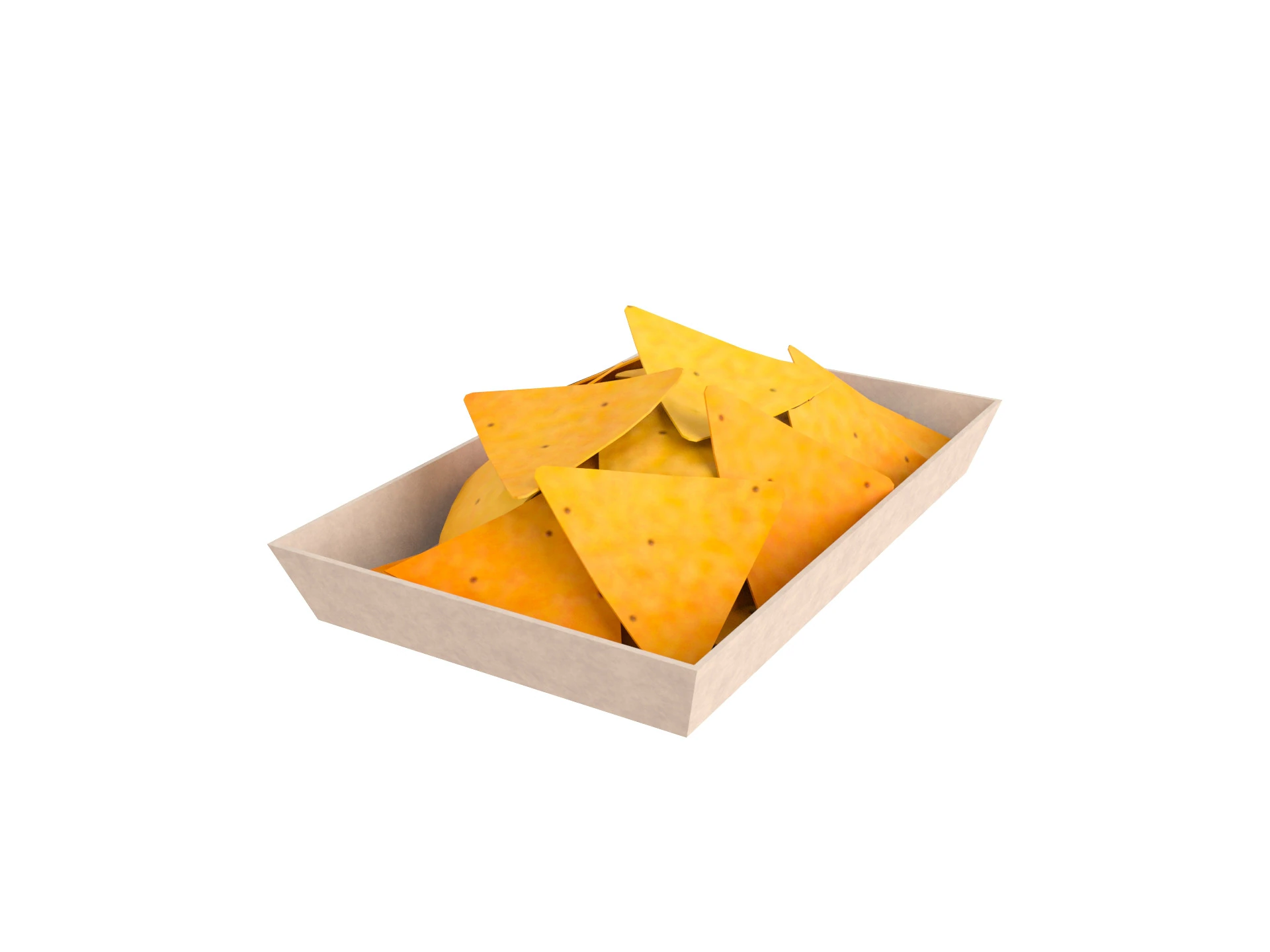 Nachos 3D Model .c4d .max .obj .3ds .fbx .stl .blend 