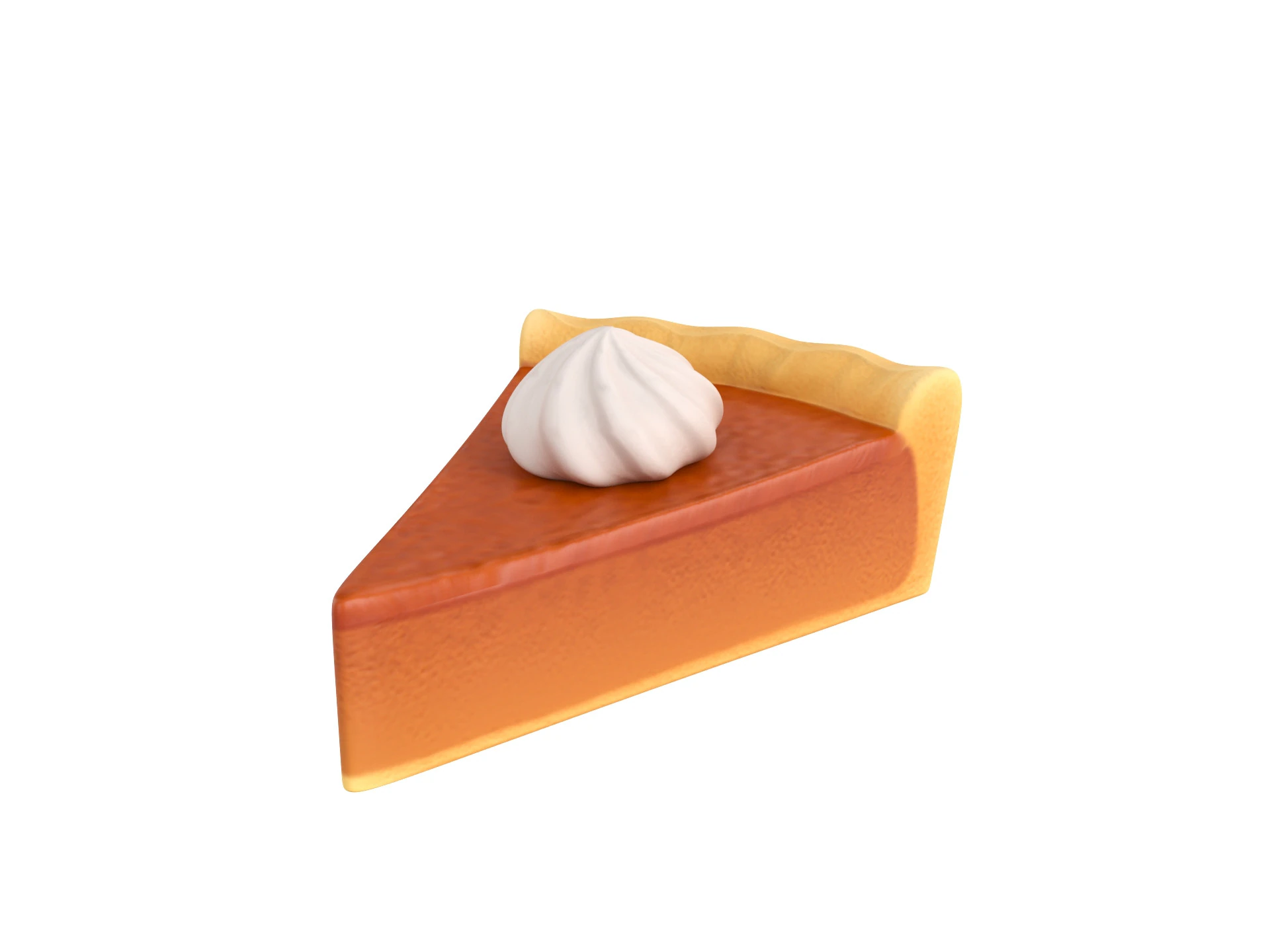 Pumpkin Pie 3D Model .c4d .max .obj .3ds .fbx .stl .blend 