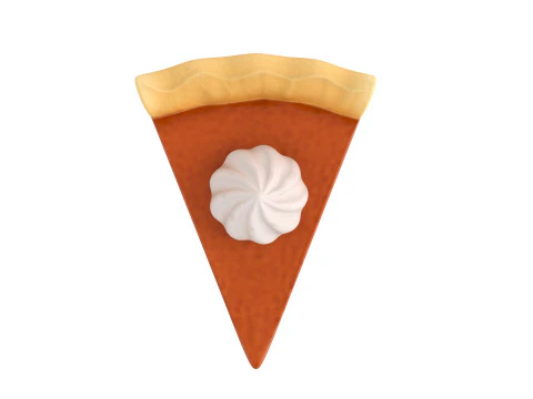 Pumpkin Pie 3D Model