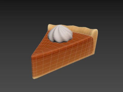 Pumpkin Pie 3D Model