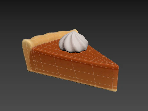 Pumpkin Pie 3D Model
