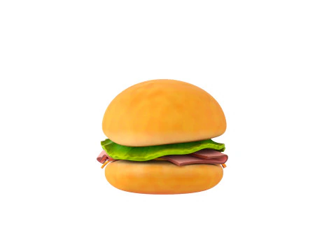 Submarine Sandwich 3D Model