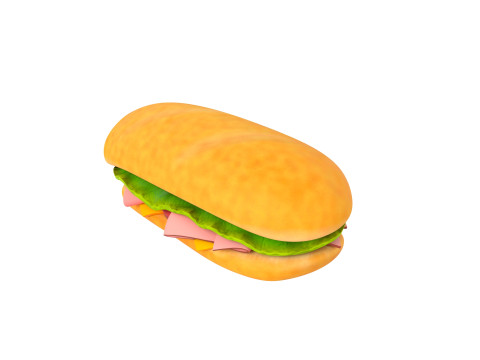 Submarine Sandwich Modelo 3D
