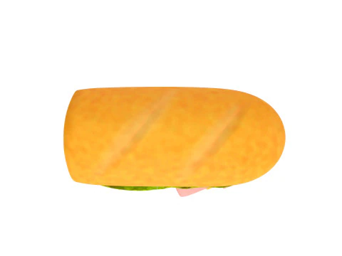Submarine Sandwich 3D Model