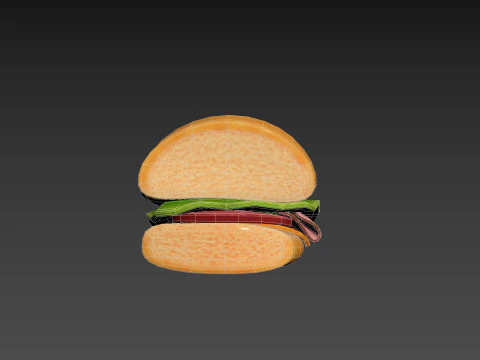 Submarine Sandwich 3D Model