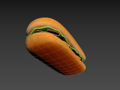 Submarine Sandwich 3D Model