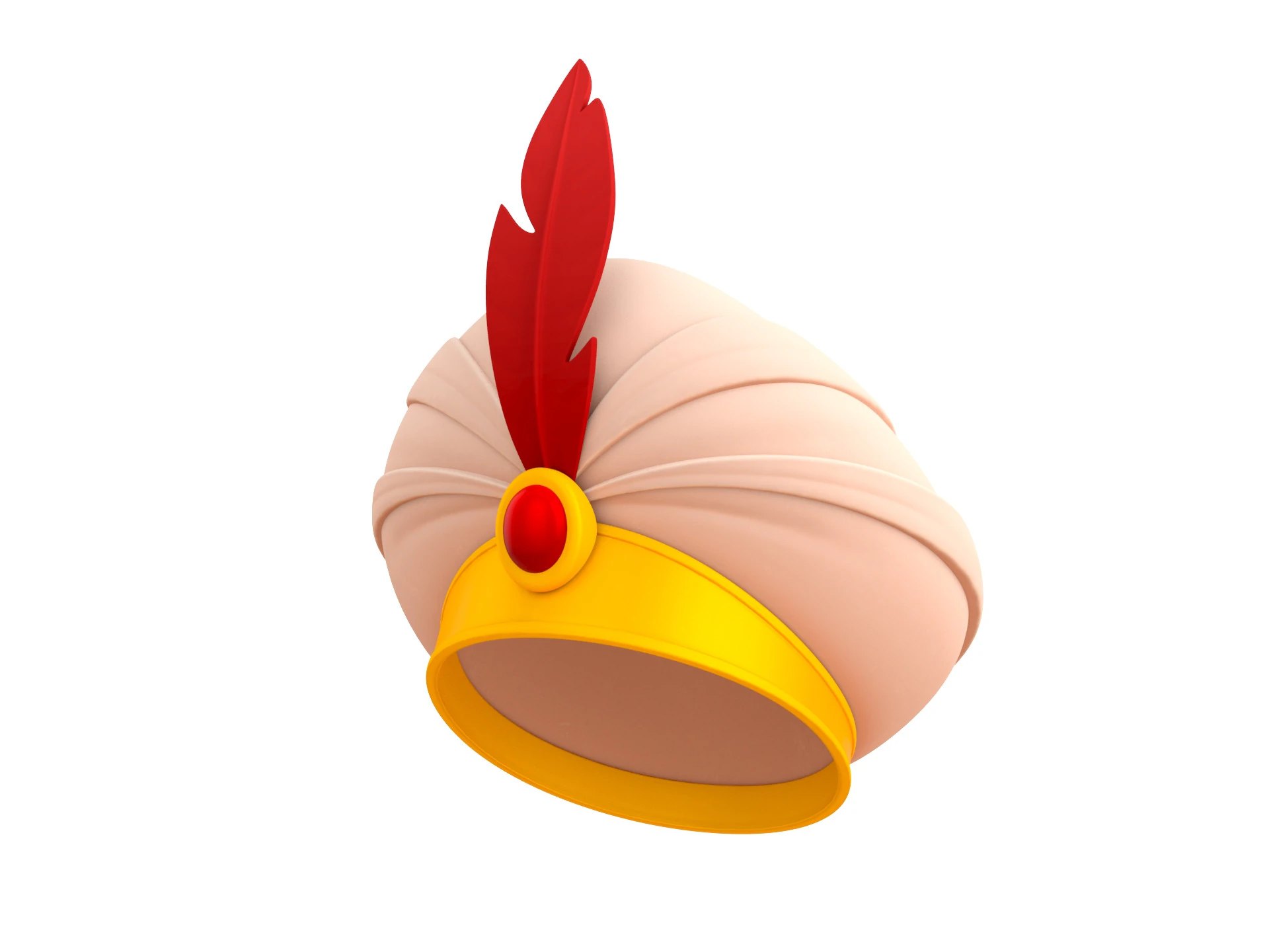 Sultan Hat 3D Model .c4d .max .obj .3ds .fbx .stl .blend