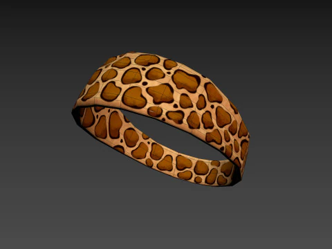 तेंदुआ हेडबैंड 3D मॉडल