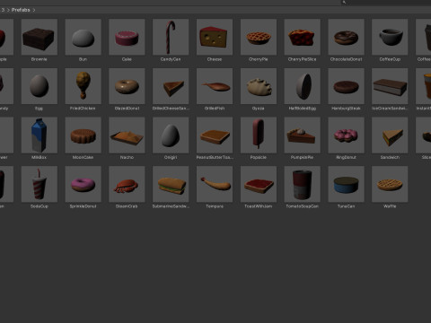 Low Poly Food Pack Vol 3 3D Model